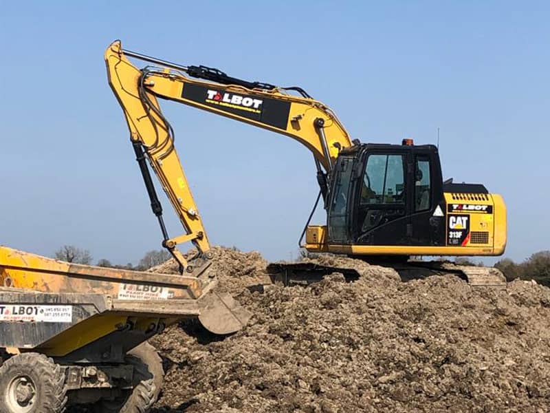 Large digger for hire from Talbot Plant Hire (image)